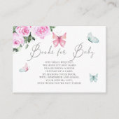 ピンクローズバタフライブズベビー エンクロージャーカード (正面)