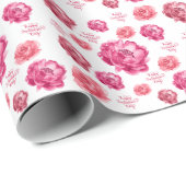 ピンクローズバレンタインデー ラッピングペーパー (ロールコーナー)