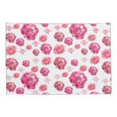 ピンクローズバレンタインデー 枕カバー (裏面-右)