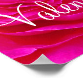 ピンクローズバレンタイン ポスター (角)