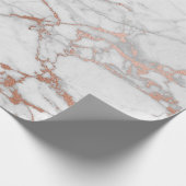 ピンクローズパウダー金ゴールドパステルグレーマーブルグラム ラッピングペーパー (角)