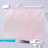 ピンクローズパステル赤面メタリックマーブルグレーシルバー 薄葉紙 (クラフト)