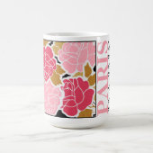 ピンクローズパリヴィンテージポスターマフランスのグ コーヒーマグカップ (中央)