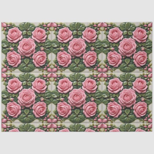 ピンクローズビューティフルコレクシモダンョン 薄葉紙 (正面)