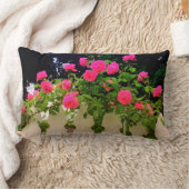 ピンクローズピッケット装飾用クッション ランバークッション (ブランケット)