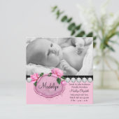 ピンクローズピンクブラック誕生発表 案内状 (スタンド正面)