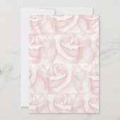 ピンクローズファースト誕生日 招待状 (裏面)