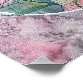 ピンクローズフェアリーファンタジーアートポスター ポスター (角)