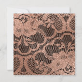 ピンクローズフォキエ赤面ゴールデンレースブラックイベントVIP 招待状 (裏面)