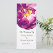 ピンクローズフォトエレガントな結婚式招待状 招待状 (スタンド正面)