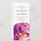 ピンクローズフォトエレガントな結婚式招待状 招待状 (裏面)