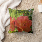 ピンクローズフォトスロークッション41cm x 41cm クッション (ブランケット)