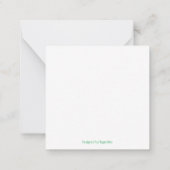 ピンクローズフラットノートカード ノートカード (裏面)