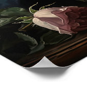 ピンクローズフラワーズアートプリントポスター ポスター (角)