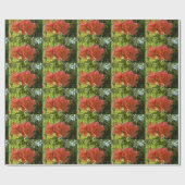 ピンクローズフラワーフォトラッピング紙 ラッピングペーパー (フラット)