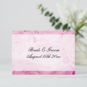 ピンクローズフラワーフローラ結婚テーマズスイート エンクロージャーカード (スタンド正面)