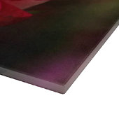 ピンクローズフラワーフローラ カッティングボード (角)