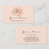 ピンクローズフラワーブロガーStylistイベント美しい体 名刺 (正面/裏面)