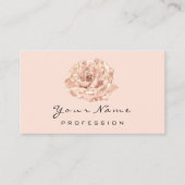 ピンクローズフラワーブロガーStylistイベント美しい体 名刺 (正面)