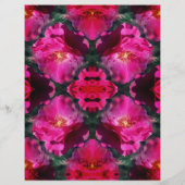 ピンクローズフラワー抽象芸術スクラップブック紙 (裏面)