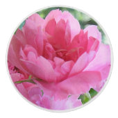 ピンクローズフラワー抽象芸術セラミックノブ セラミックノブ (正面)