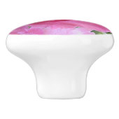 ピンクローズフラワー抽象芸術セラミックノブ セラミックノブ (側面)