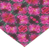 ピンクローズフラワー抽象芸術 ショートテーブルランナー (コーナー)