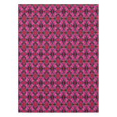 ピンクローズフラワー抽象芸術 テーブルクロス (正面)