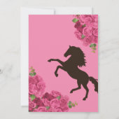 ピンクローズフローラウエスタンチャロキンセアニラ 招待状 (裏面)