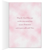 ピンクローズフローラガールクリスチャン献身 (内側 (右))