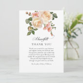 ピンクローズフローラクリスチャン葬儀 サンキューカード (スタンド正面)