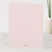 ピンクローズフローラグリッタースウィート16祖父母 カード (裏面)