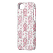 ピンクローズフローラスタイルダマスクパターン Case-Mate iPhoneケース (裏面左)