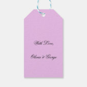 ピンクローズフローラハッピーマザーズデイ ギフトタグ (裏面)