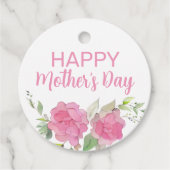ピンクローズフローラハッピーマザーズデイ フェイバータグ (正面)
