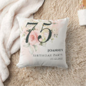 ピンクローズフローラバンチ75thバースデーパーティー クッション (ブランケット)