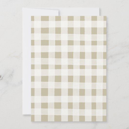 ピンクローズフローラブルーアンブレラエイプリルシャワー 招待状 (裏面)