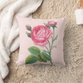 ピンクローズフローラモダンパステルピンク クッション (ブランケット)