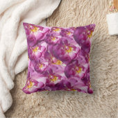 ピンクローズフローラルフォトスロークッション クッション (ブランケット)