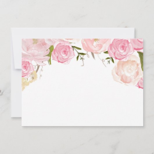 ピンクローズフローラレシピカード (裏面)