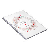 ピンクローズフローラレシピ本 ノートブック (右側)