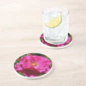 ピンクローズフローラ写真絵画のコースター コースター (側面)