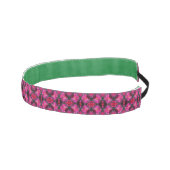 ピンクローズフローラ抽象芸術アート アスレチックヘッドバンド (右)