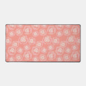ピンクローズフローラ植物美学デスクマット デスクマット (正面)