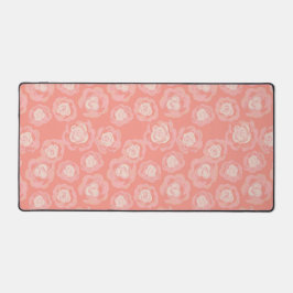 ピンクローズフローラ植物美学デスクマット デスクマット