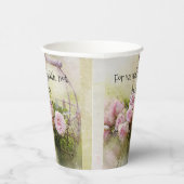 ピンクローズフローラ紙カップ信仰聖なる書物、 経典 紙コップ (右)