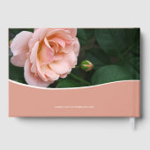 ピンクローズフローラ葬儀記念写真 ゲストブック (裏面)