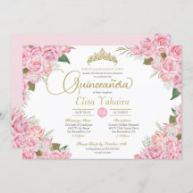 ピンクローズフローラ金ゴールドティアラキンセアニェラ