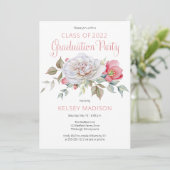 ピンクローズフローラ開花卒業パーティー 招待状 (スタンド正面)