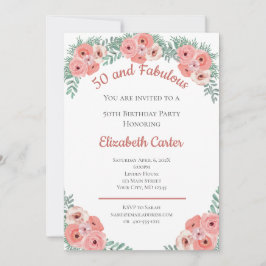 ピンクローズフローラ50と素晴らしい誕生日